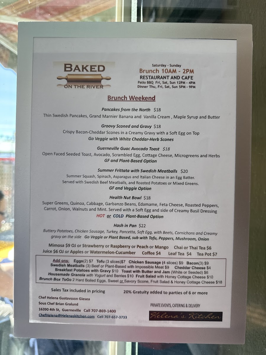 Menu Baked On The River-3