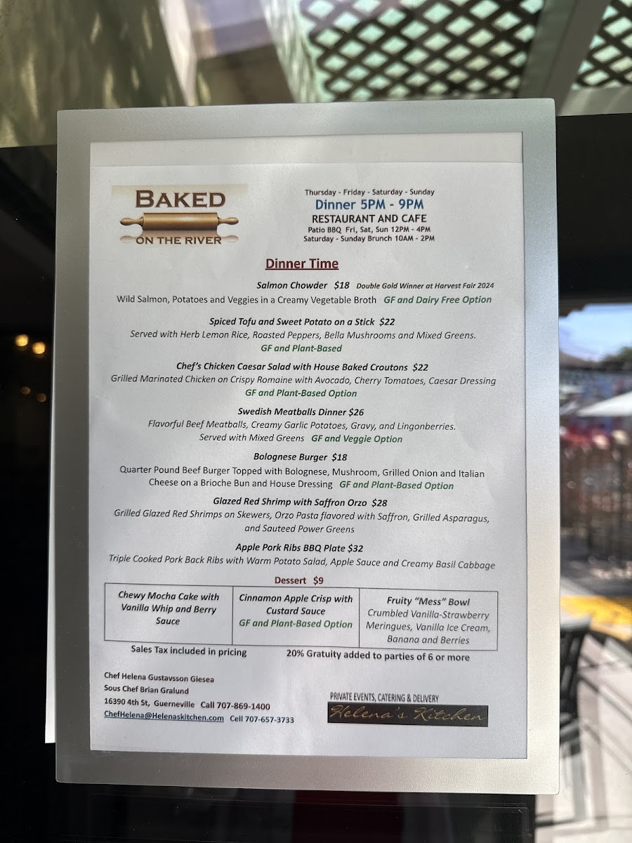 Menu Baked On The River-4