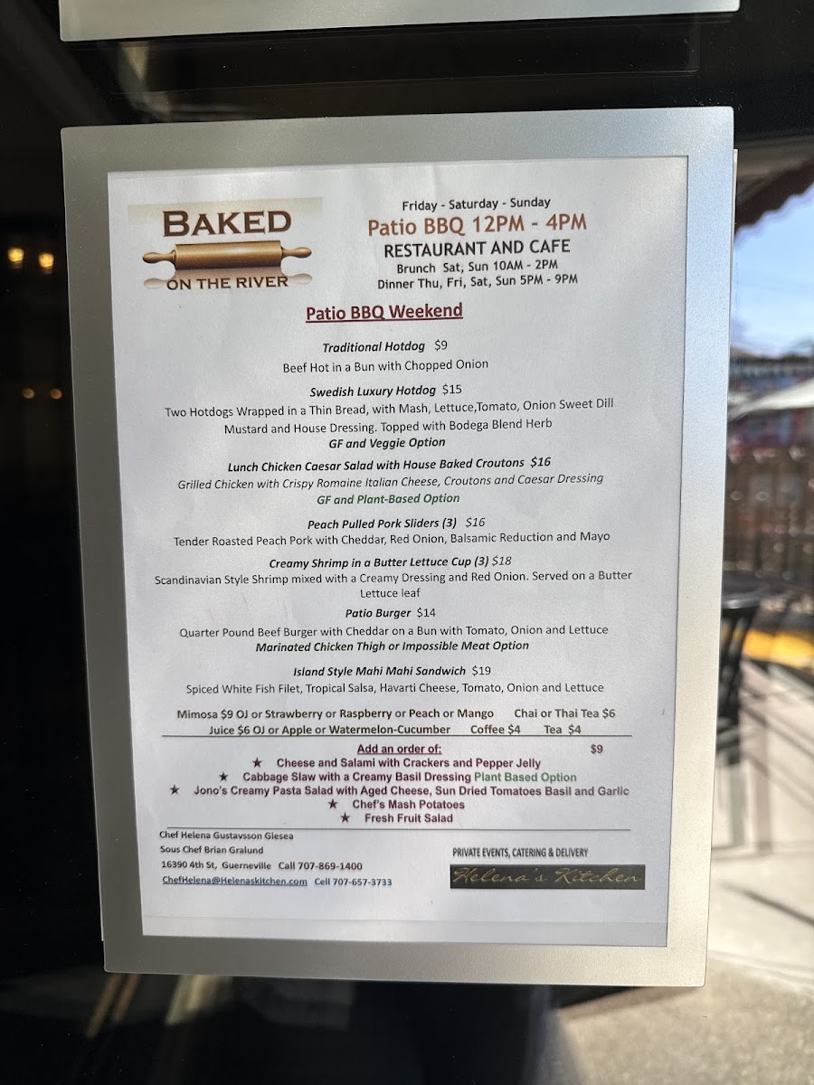 Menu Baked On The River-5