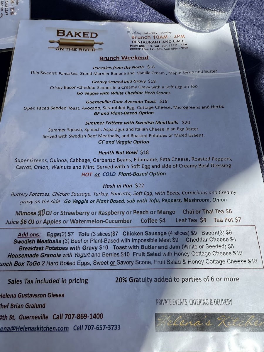 Menu Baked On The River-6