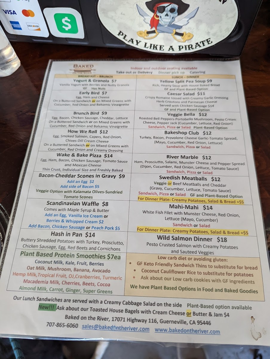 Menu Baked On The River-8